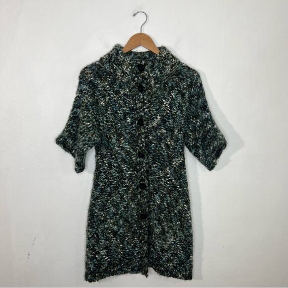 Anthropologie Tabitha Season Stroll Chunky Knit Sweater Coat Size Small - Picture 15 of 15